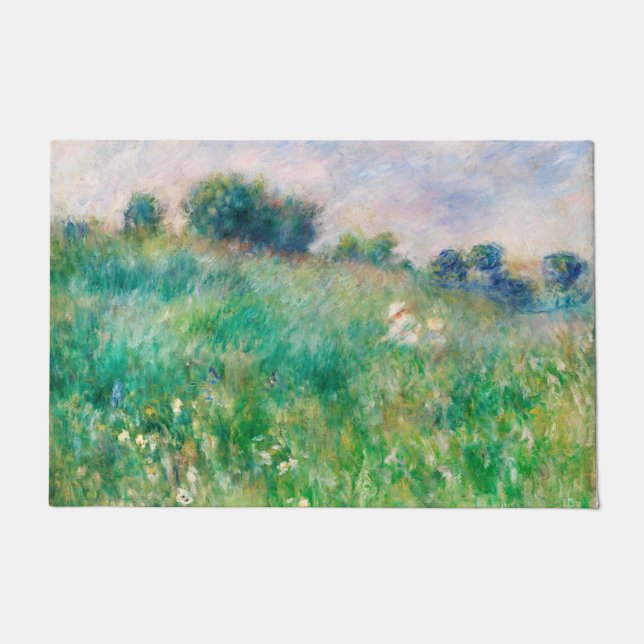 Paillasson Green Meadow par Renoir Impressionniste Peinture (Devant)
