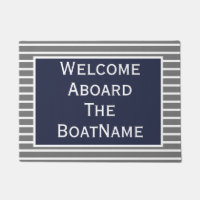 Gris et bleu marine Bienvenue à bord du matelas de