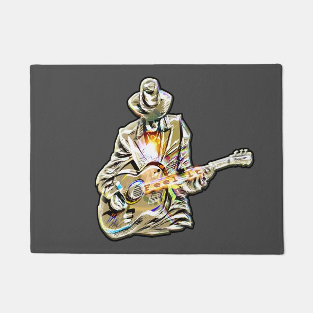 Paillasson Guitar Blues Mann - Sentez-le (Devant)