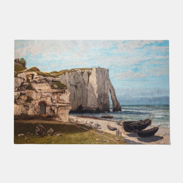 Paillasson Gustave Courbet - Falaises à Etretat après la temp (Devant)