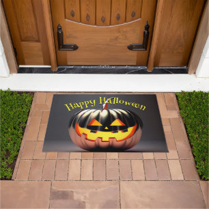 Paillasson Halloween Citrouille brillant