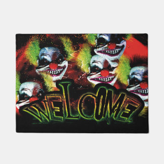 Paillasson halloween déplaisant méchant horreur clown collage
