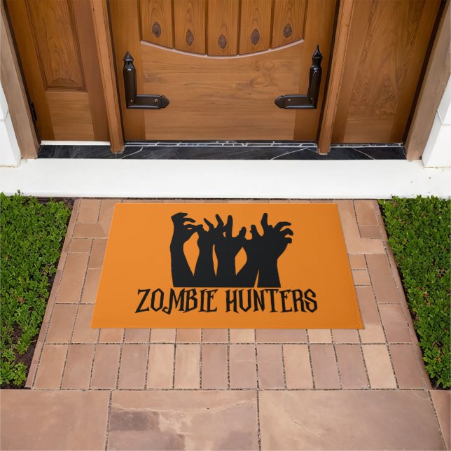 Paillasson Halloween des chasseurs de zombies (De plein air)