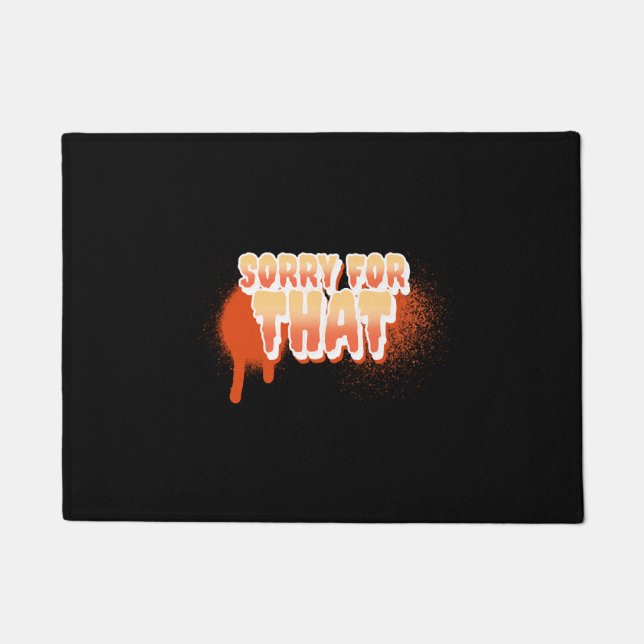 Paillasson Halloween, désolé (Devant)