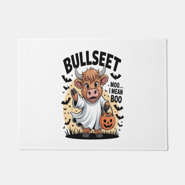 Paillasson Halloween drôle de vache (Devant)