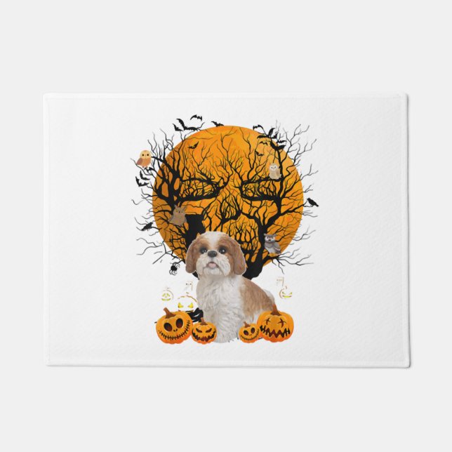 Paillasson Halloween du chien (Devant)