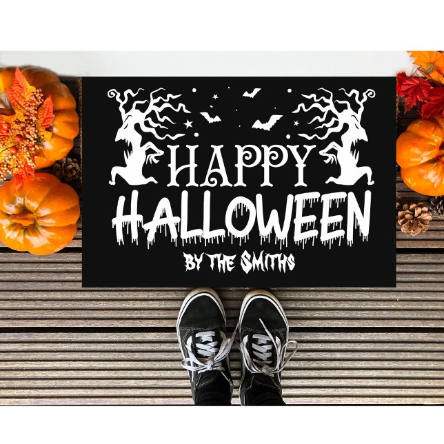 Paillasson Halloween heureux et personnalisé (Créateur téléchargé)