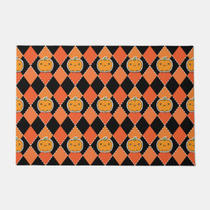 Paillasson Halloween Kawaii Jack-o-lanterne Jacquard