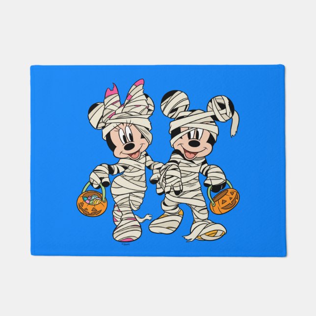 Paillasson Halloween Mummy Mickey & Minnie (Devant)
