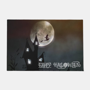 Paillasson Halloween personnalisé mignon Éffrayant noir lunai