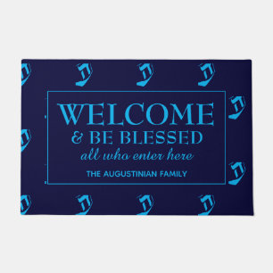 Paillasson Hanoukka Dreidel BIENVENUE