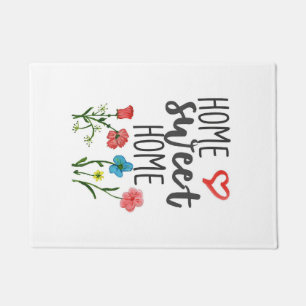 Paillasson Happiness Cote Home Sweet Home Flowers