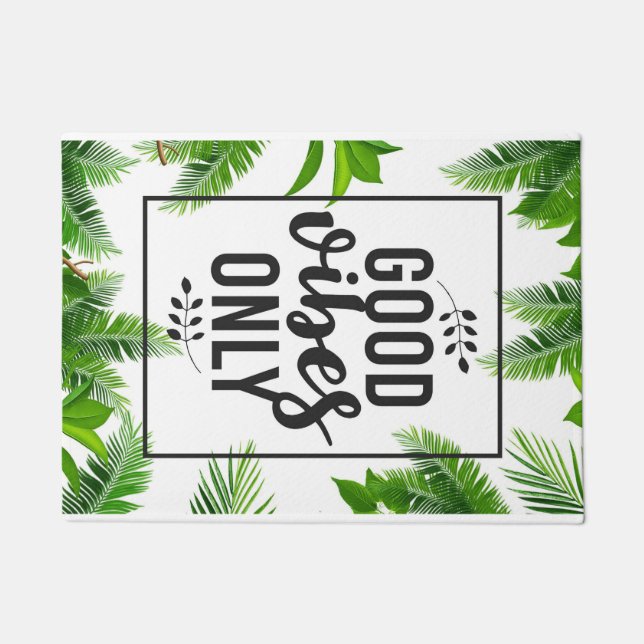 Paillasson Happiness Quote Good Vibe Only (Devant)