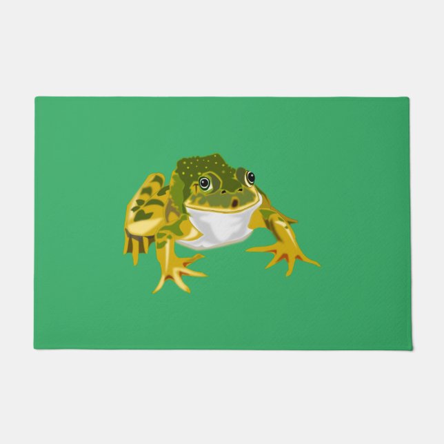 Paillasson Happy Frog - Choisissez / ajoutez vos couleurs (Devant)