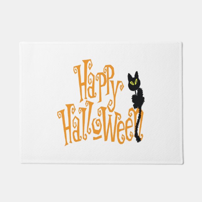 PAILLASSON HAPPY HALLOWEEN CAT (Devant)