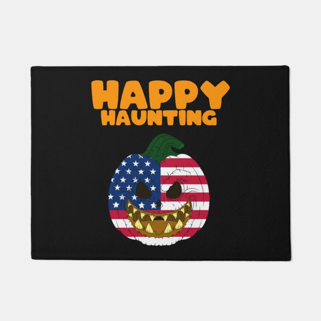 Paillasson Happy Hauny Drôle Halloween Hommes Horreur américa (Devant)