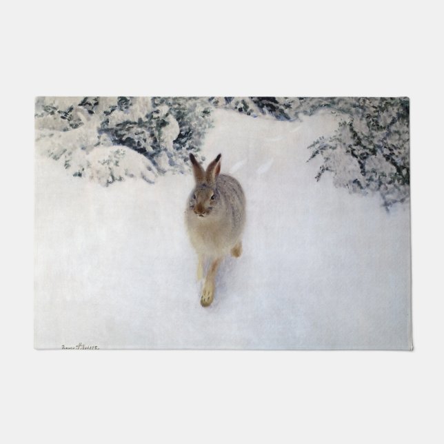 Paillasson Hare d'hiver (lapin), Bruno Liljefors (Devant)