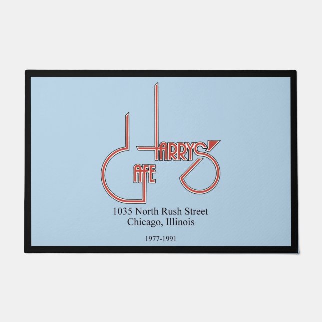 Paillasson Harry's Cafe, Chicago, IL Doormat (Devant)