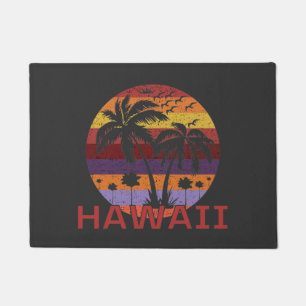 Paillasson Hawaii Vintage Palm Trees Voyage
