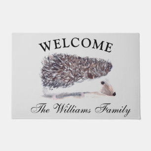 Paillasson Hedgie Aquarelle Hérisson Animaux Animaux Animaux 