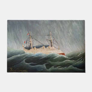Paillasson Henri Rousseau - Le navire dans la tempête