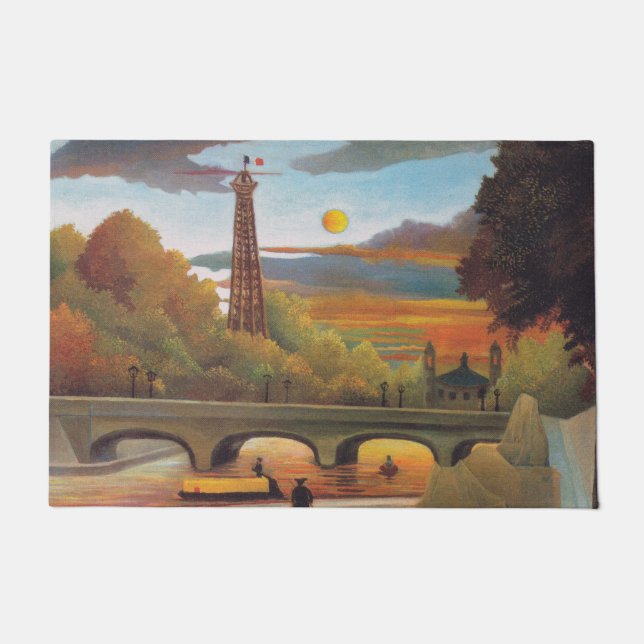 Paillasson Henri Rousseau - Seine et Tour Eiffel au coucher d (Devant)