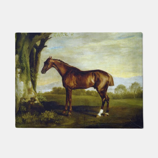 Paillasson Hippocampe de châtaignier dans un paysage (George  (Devant)