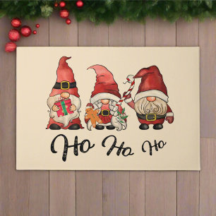 Paillasson Ho Ho Ho ! Gnomes de Noël nordique Kichen