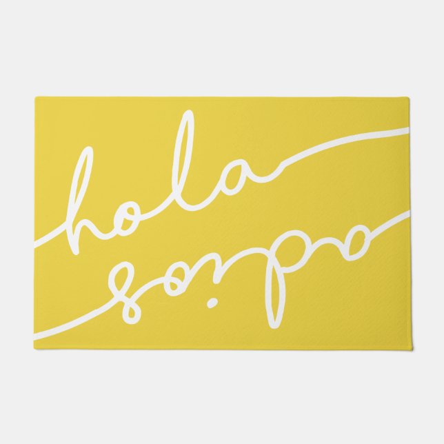 Paillasson Hola Adios Typographie espagnole - Choisissez votr (Devant)