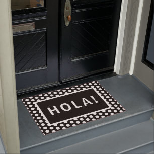 Paillasson Hola minimaliste noir & blanc !