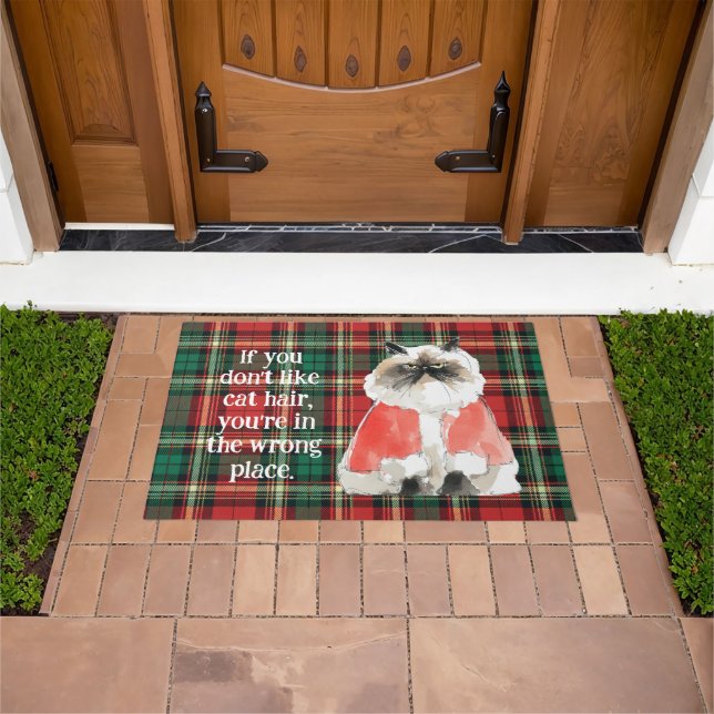 Paillasson Holiday Grumpy Cat Doormat (De plein air)