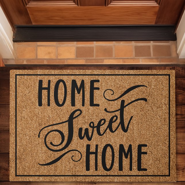 Paillasson Home Sweet Home Famille personnalisée moderne (Créateur téléchargé)