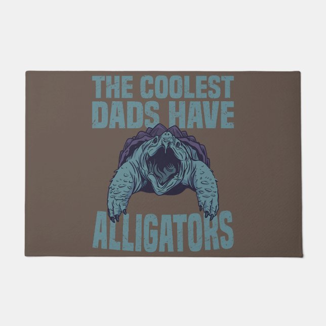 Paillasson homme alligator serpent tortue papa tortue farine (Devant)