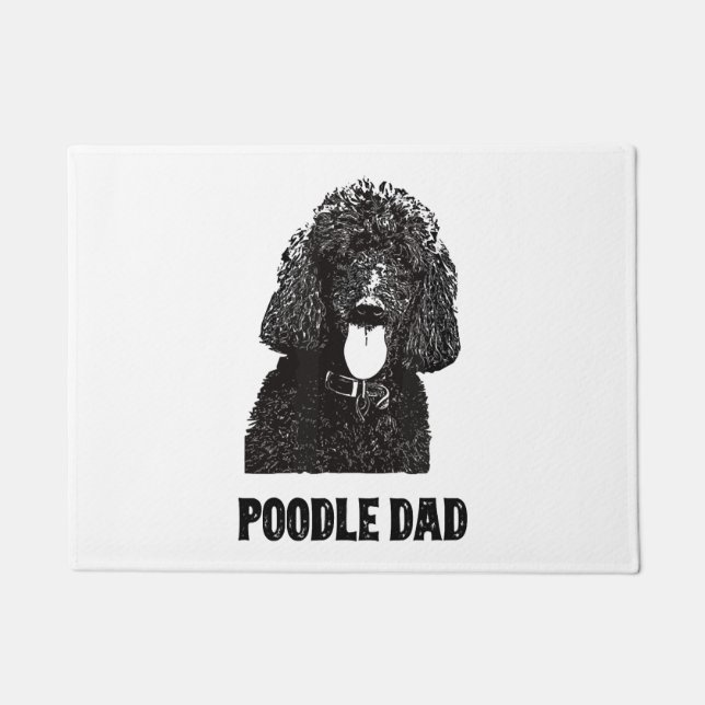 Paillasson Homme Poodle Papa - Standard Poodle Papa (Devant)