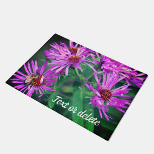 Paillasson Honey Bee On New England Aster Flower Personnalisé