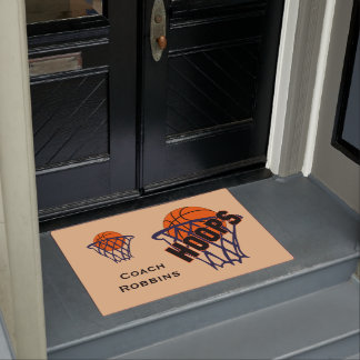 Paillasson Hoops Basketball & Net N'importe quel nom Door Mat