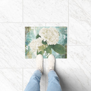 Paillasson Hydrangea blanche