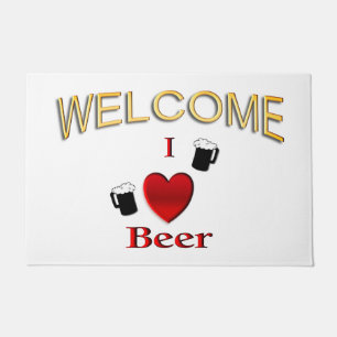 Paillasson I Heart Beer Design