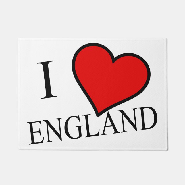 Paillasson I Heart England bk dmcnt (Devant)