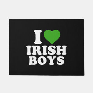 Paillasson I Love Irish Boys Funny St Patrick's Day Heart