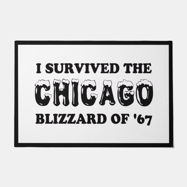 Paillasson I Survived the Chicago Blizzard de 1967 (Devant)
