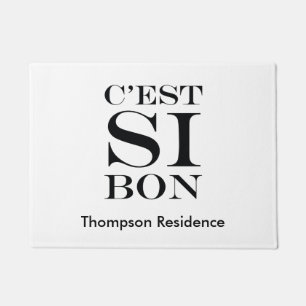 Paillasson Il est si bon - Français de fève de C'est SI