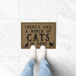Paillasson Il y a comme, beaucoup de chats dans ici Felines