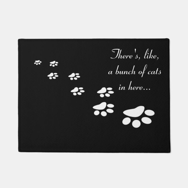 Paillasson Il y a, comme, un groupe de chats dans ici… (Devant)
