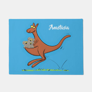 Paillasson Illustration de dessin animé Cute kangaroo et koal