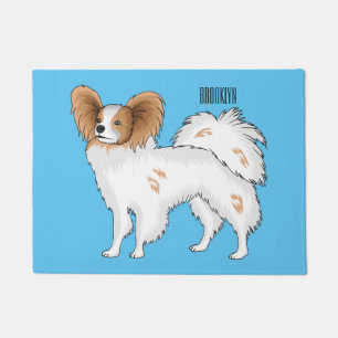 Paillasson Illustration de dessin pour chien de Papillon