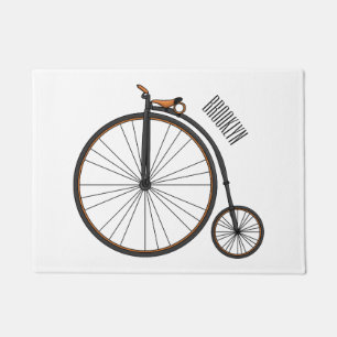 Paillasson Illustration de la bande dessinée de vélo à grande