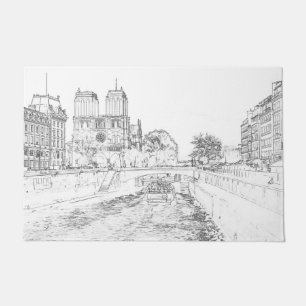 Paillasson Illustration de Notre Dame de Paris