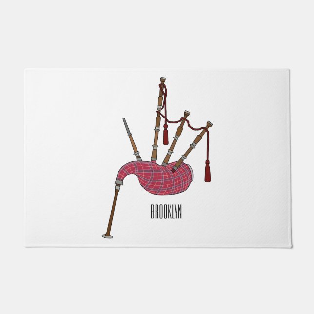 Paillasson Illustration de pipes (Devant)