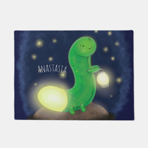 Paillasson Illustration du ver vert mou
